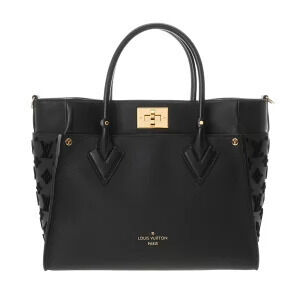 Louis Vuitton On My Side Noir Black Calf Leather Monogram Tuftage Handbag